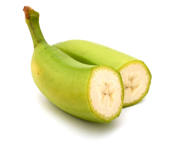 istock green banana half isolated 1147116119