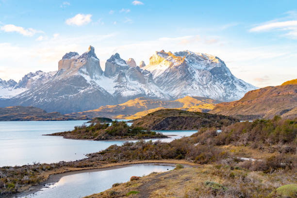 istock Torres del Paine National Park, Chile. (Torres del Paine National Park) 1147117543