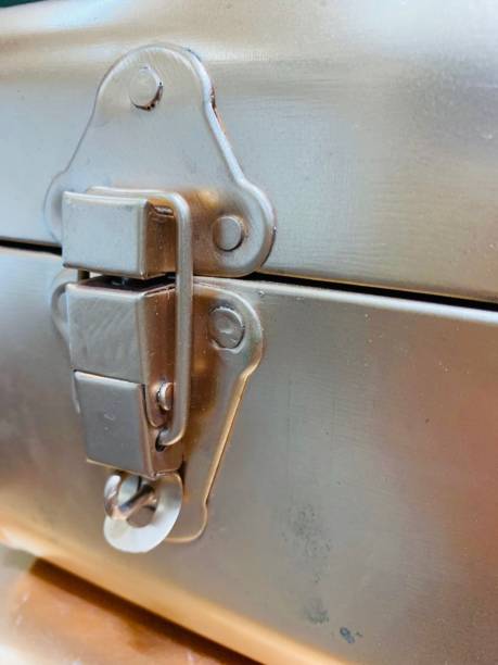istock Metal luggage close up on lock 1147118054