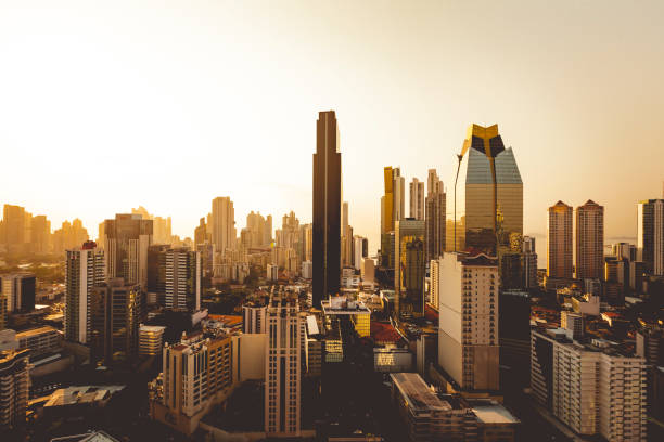 istock panama city skyline at sunset 1147120440