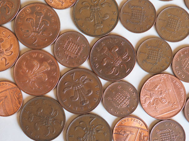 istock Penny and Pence coins, United Kingdom 1147120517