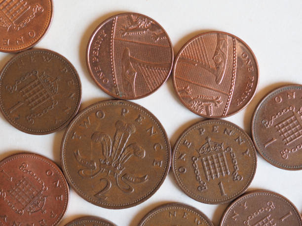 istock Penny and Pence coins, United Kingdom 1147120645