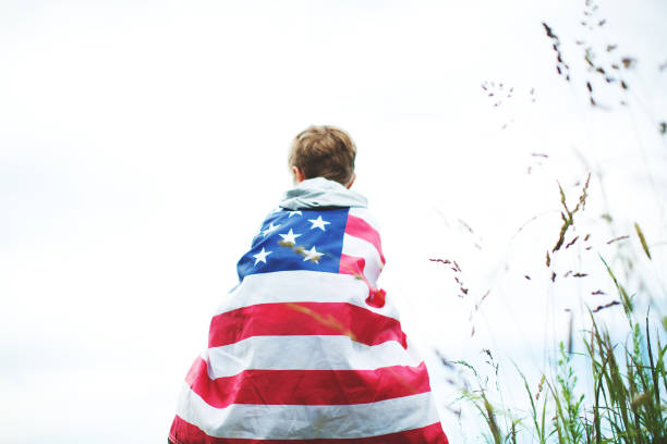 istock Father with son celebrating Independence day 1147122236