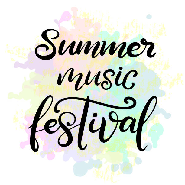 istock Music festival lettering vector illustration 1147123896