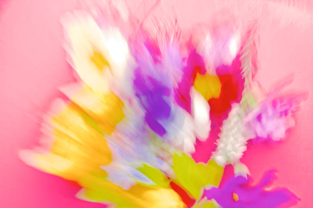 Bold Colours,Nature, Abstract flower, Pink, Orange,purple,yellow,red