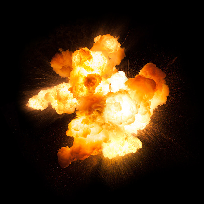La textura de una explosión ardiente photo