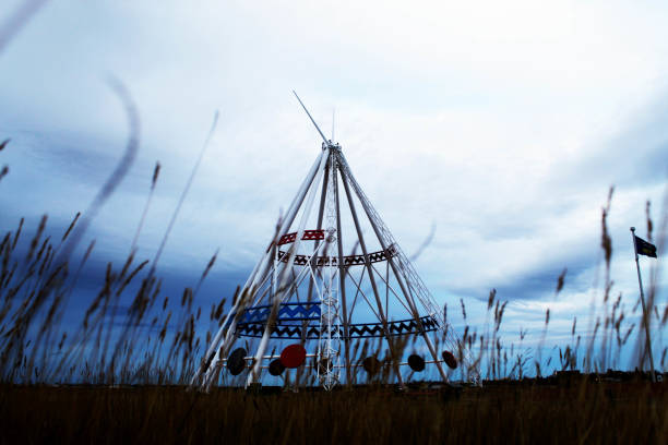 View of the Saamis Teepee