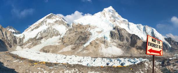 istock Mount Everest base camp, Nepal himalayas mountains 1147133447