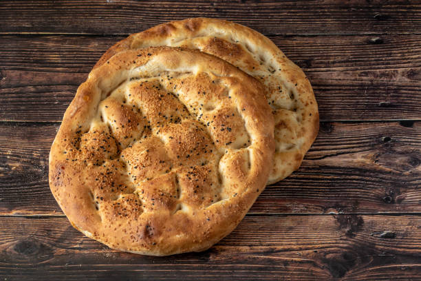 istock Ramadan Pita (Ramazan Pidesi) Traditional Turkish bread for holy month Ramadan 1147140586