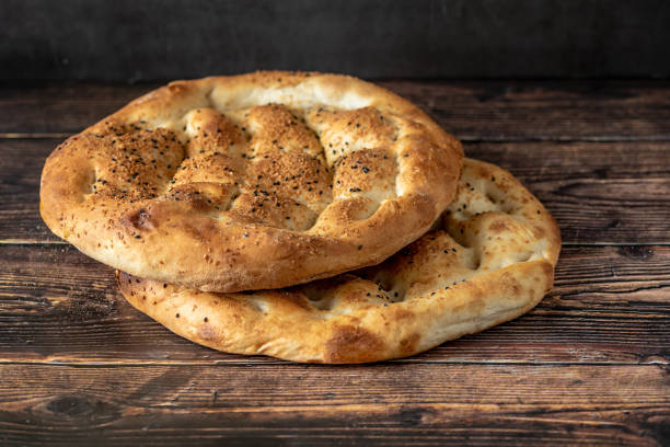 istock Ramadan Pita (Ramazan Pidesi) Traditional Turkish bread for holy month Ramadan 1147140648