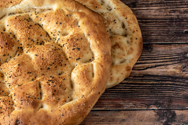 istock Ramadan Pita (Ramazan Pidesi) Traditional Turkish bread for holy month Ramadan 1147140841