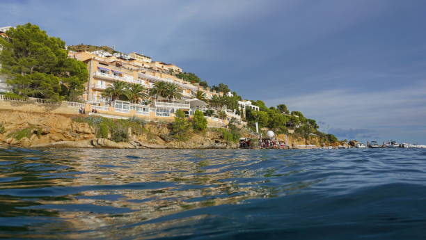 istock Coastline with an hotel Spain Costa Brava 1147142197