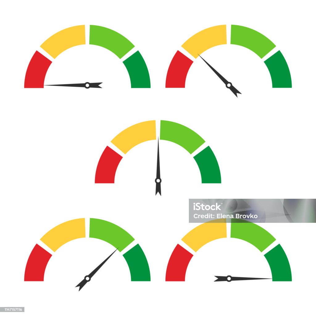 Tacho Vector Setzen Sie Das Tachosymbol Das Auf Weißem Hintergrund Isoliert Ist ...