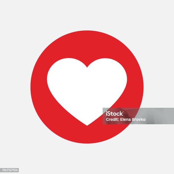 Social Love Icon Isolated On White Background Vector Illustration Stock Illustration - Download Image Now