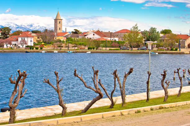 istock Historic town of Nin waterfront view 1147157324