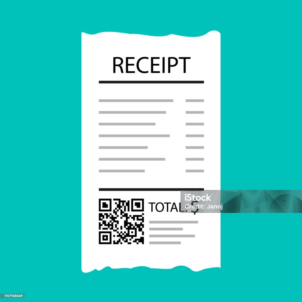 Official Receipt Vector Receipt Vector Stock Illustration - Download Image Now - Accountancy ...