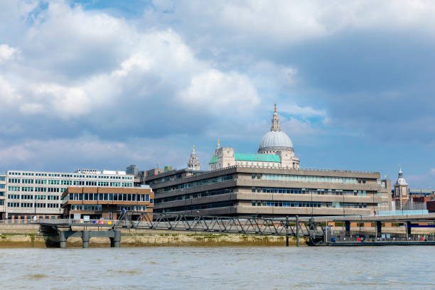 istock St Paul's cathedral in London and bridge over Thames River. 1147174010