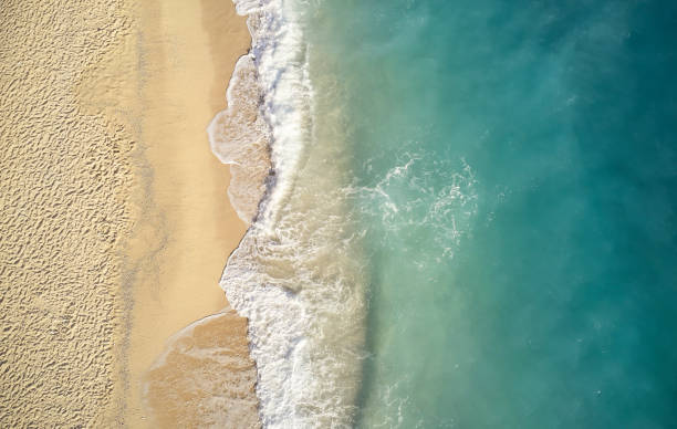 istock An aerial view of the beach in summer 1147178421