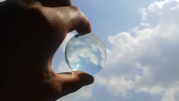 istock Blue sky with the lens! Awesome! Background 1147195719