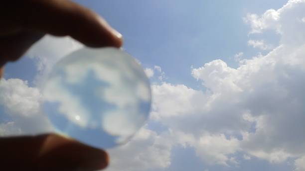 istock Blue sky with the lens! Awesome! Background 1147195722