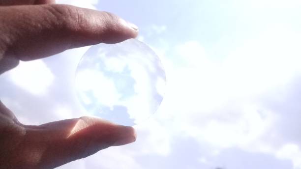 istock Blue sky with the lens! Awesome! Background 1147195792