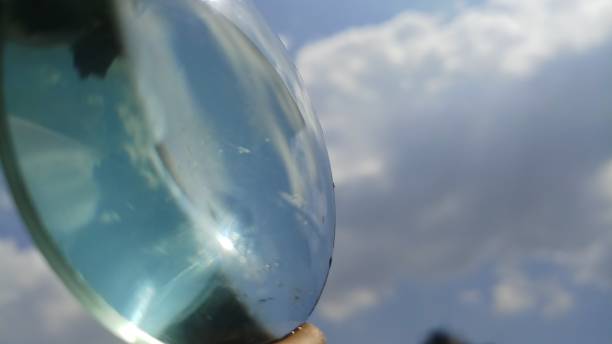 istock Blue sky with the lens! Awesome! Background 1147196369