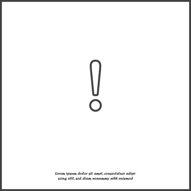 istock Danger sign flat icon on gray background. Flat image symbol of attention caution with shadow. Exclamation hazard warning attention on white isolated background. 1147196614