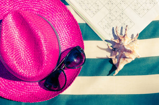 istock Colorful summer holiday beach background 1147200013