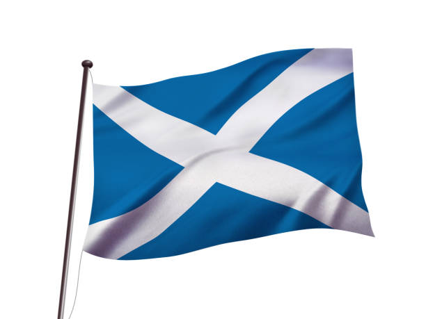 istock scotland  flag fluttering in the wind 1147210267