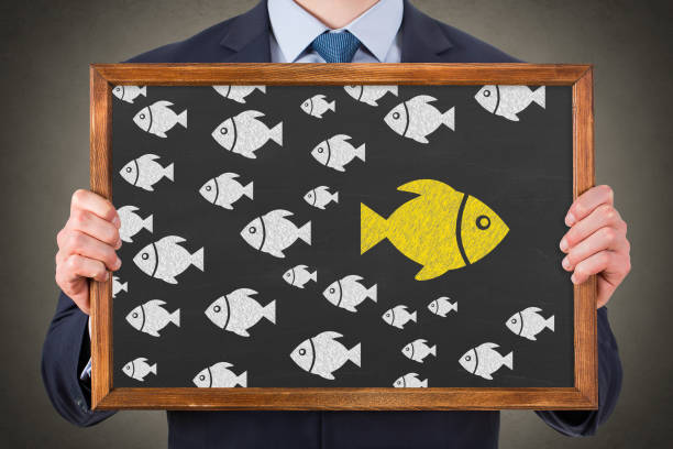 istock Going Your Own Way on Blackboard Background 1147223941