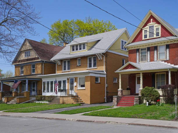 istock row of older middle class American brick houses 1147225476