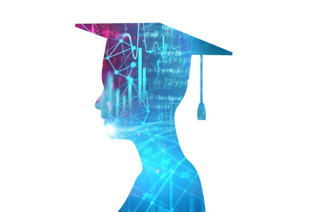 istock 3d rendering of virtual human silhouette on technology background illustration 1147228007