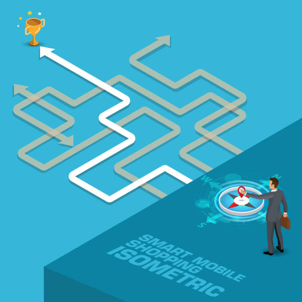 istock Isometric social network.concept futuristic business interacting with charts and analysing statistics. Data visualisation concept. 3d  vector illustration. 1147231320