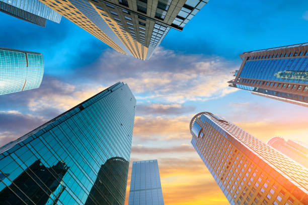 istock low angle view of skyscrapers in Shanghai 1147232453