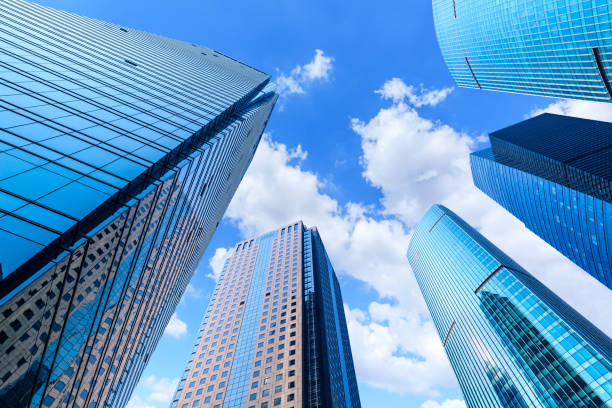 istock low angle view of skyscrapers in Shanghai 1147238097