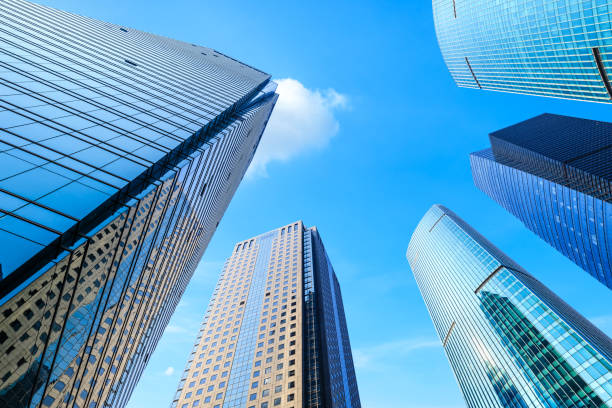istock low angle view of skyscrapers in Shanghai 1147238718