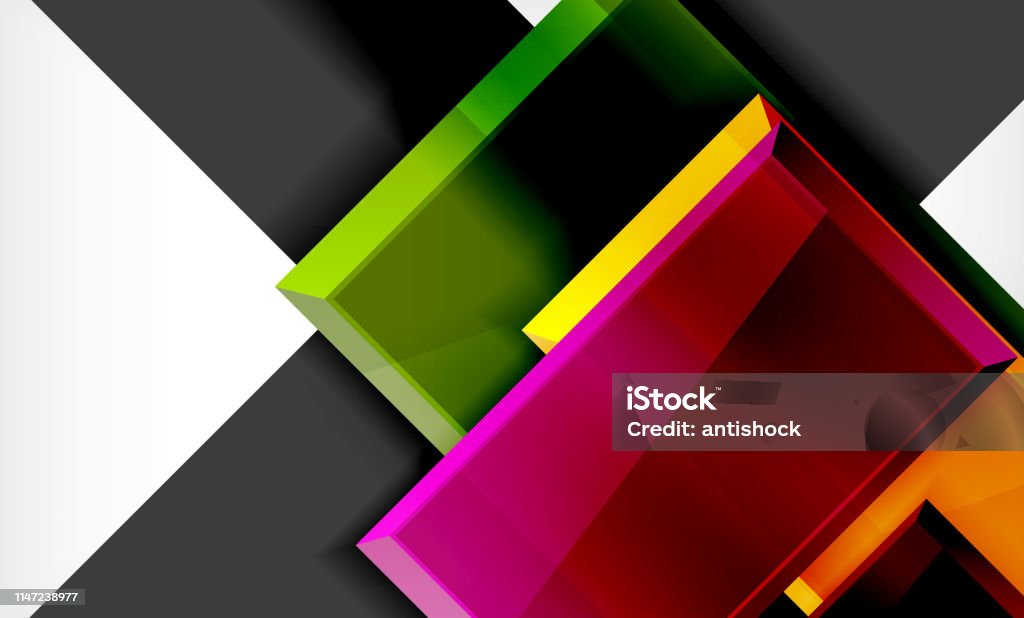 Rectangle Colorful Block Colorful Square And Rectangle Blocks Background Stock Illustration ...