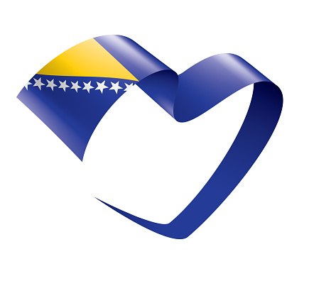 Ilustración de Bandera De Bosnia Y Herzegovina Ilustración Vectorial