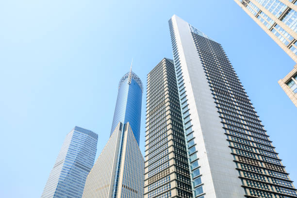 istock low angle view of skyscrapers in Shanghai 1147241717