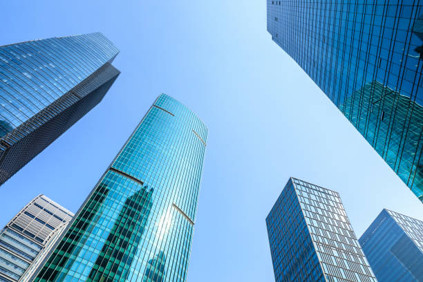 istock low angle view of skyscrapers in Shanghai 1147241750