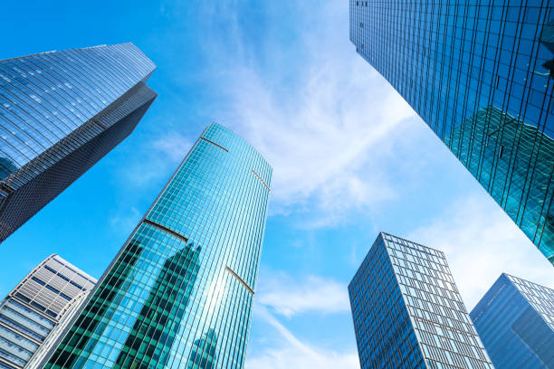istock low angle view of skyscrapers in Shanghai 1147241778
