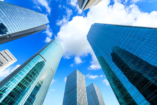 Low angle shot of modern architecture