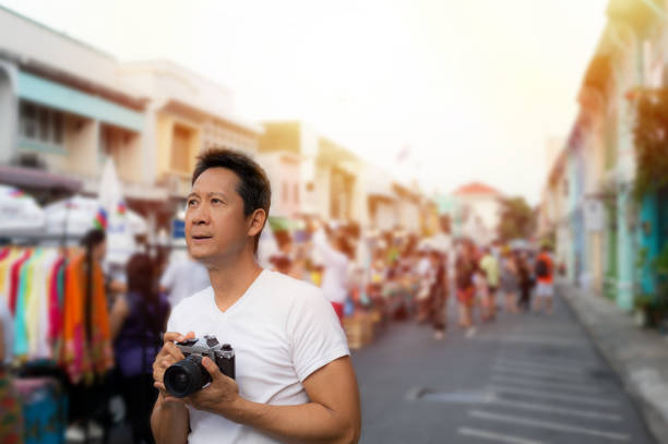 istock Tourist sightseeing old town ,traveling concept. 1147242638