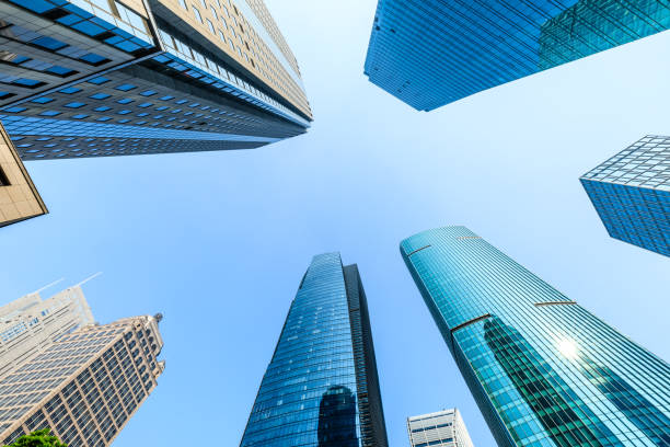 istock low angle view of skyscrapers in Shanghai 1147242777