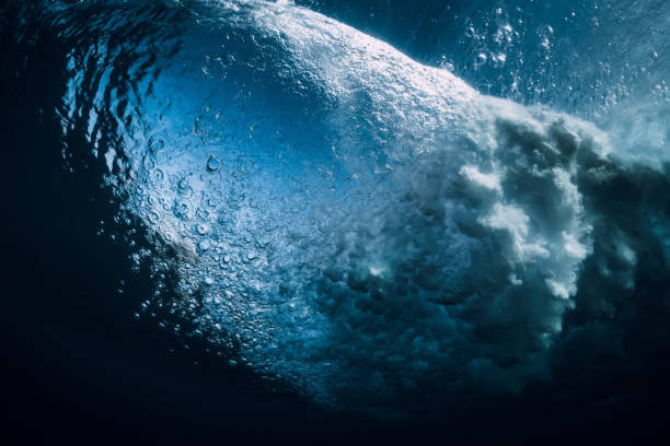 istock Wave in underwater. Ocean in underwater 1147243035