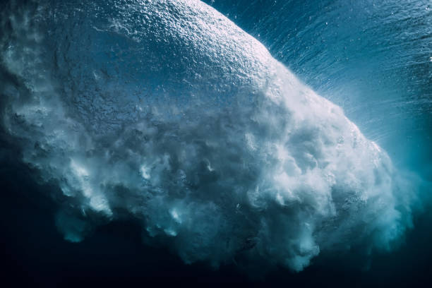 istock Wave in underwater. Ocean in underwater 1147243039