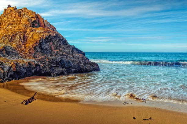 Metamorphic rocks at Secret Beach at Mallacoota in Victoria's far East Gippsland