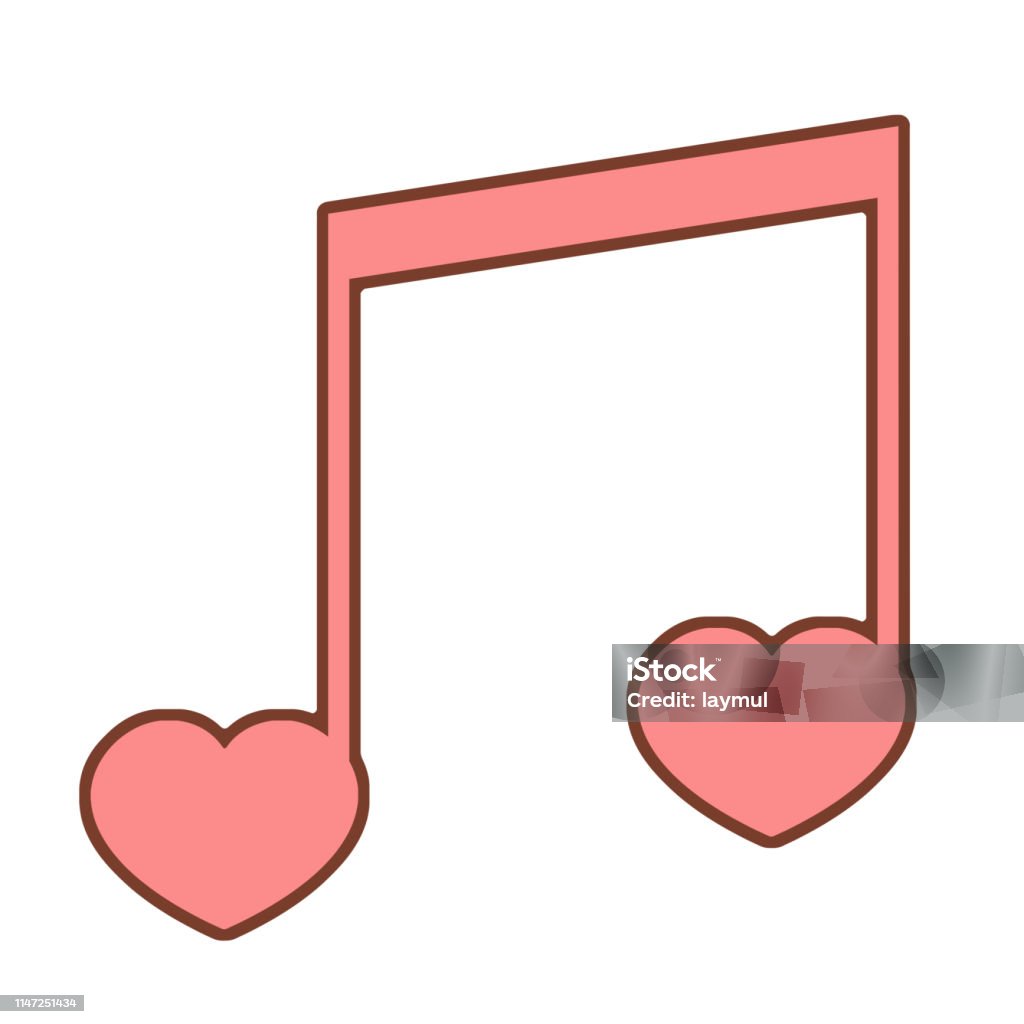 Heart Notes Design Heart Shaped Notes Stock Illustration - Download Image Now - Clip Art ...