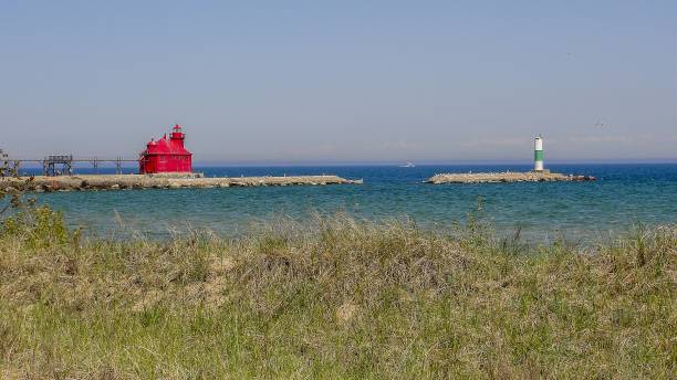 istock Lighthouse at Algoma, Wisconsin, USA 1147252583