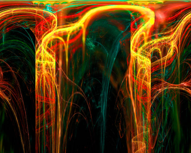 istock abstract digital fractal, fantasy design 1147258020